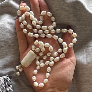 Mother of Pearl Mala Neckace